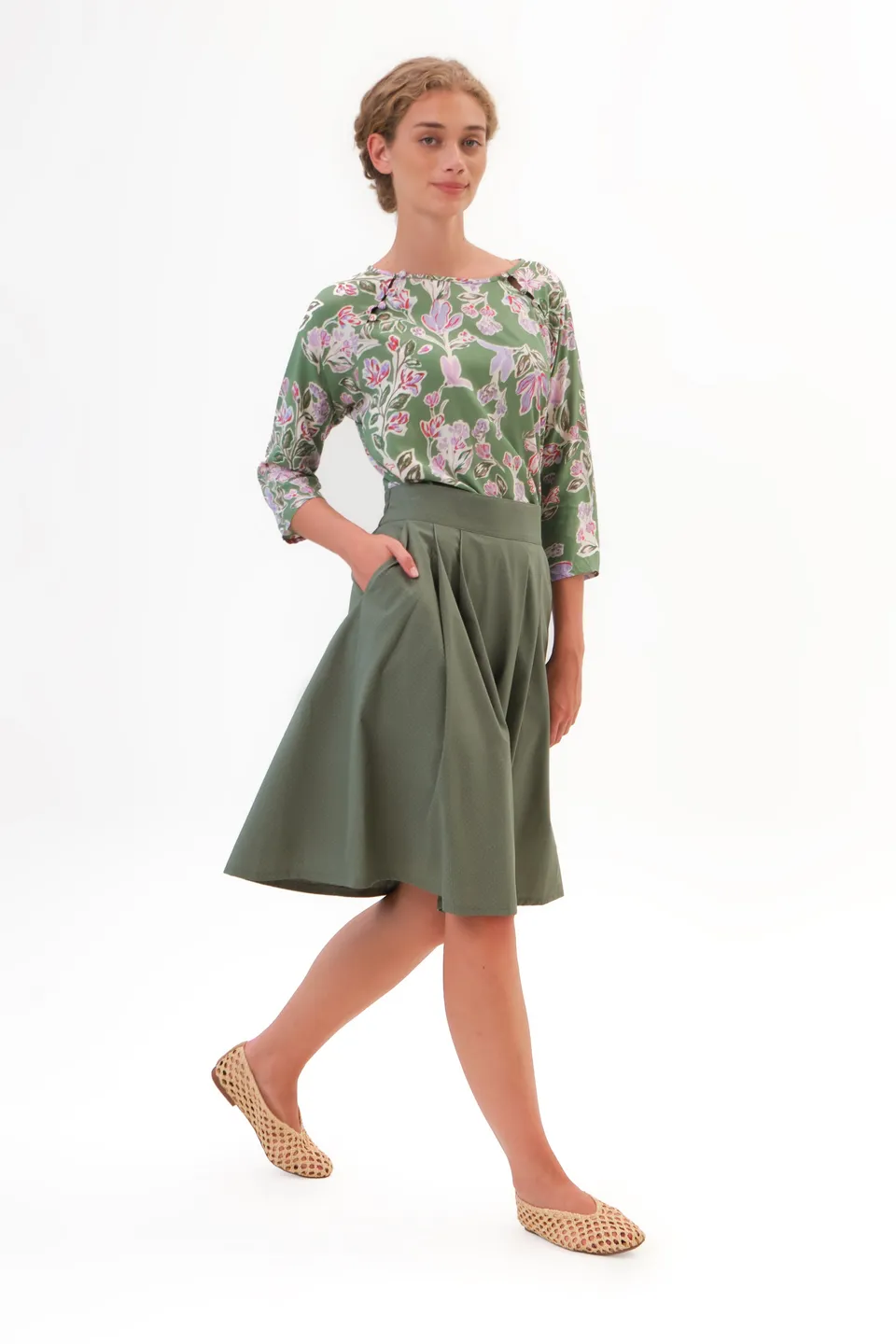 felicitas-trachtenrock-rosa-damen-baumwollrock-64er-l-nge image 1