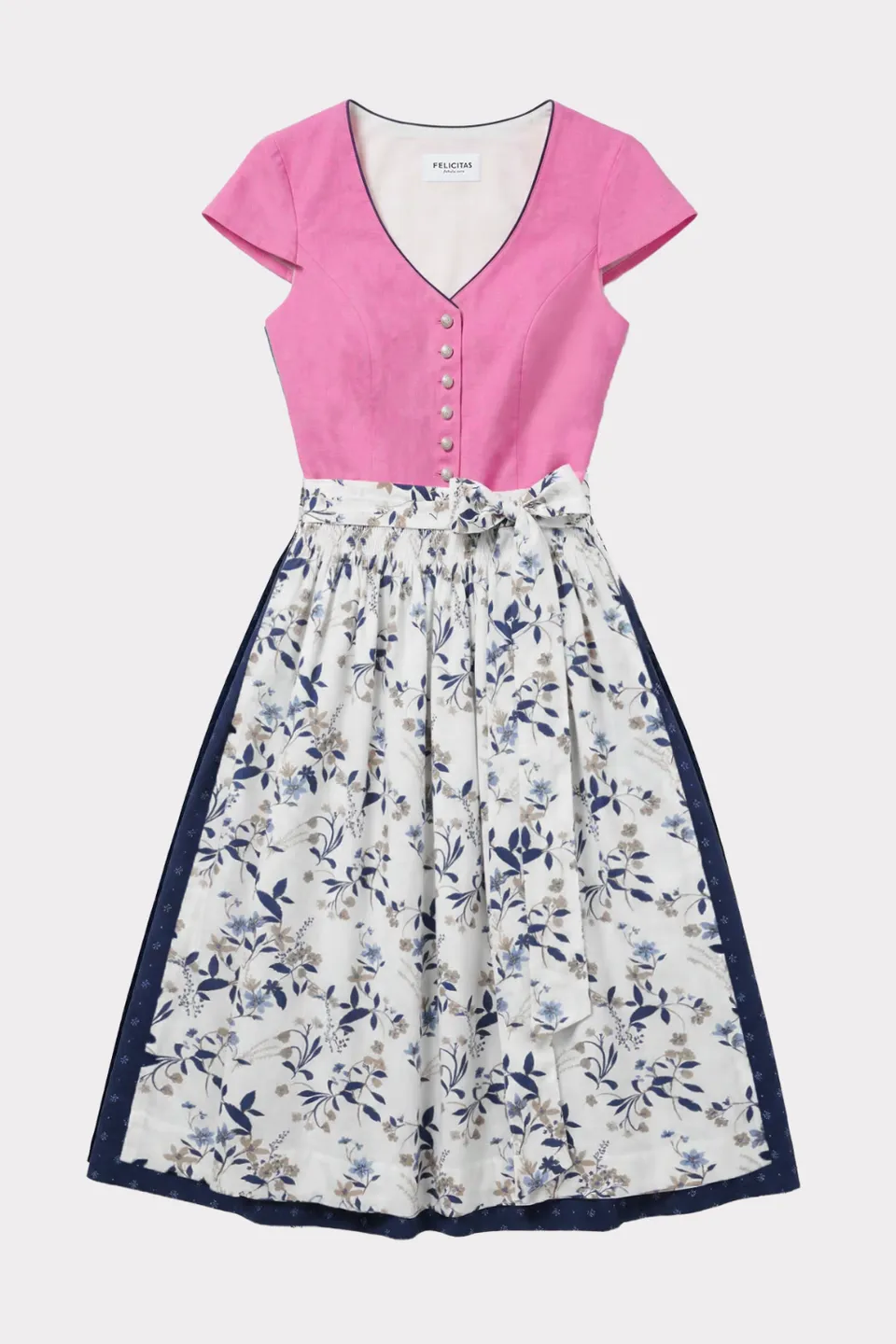felicitas-deliana-damen-dirndl-mit-fl-gel-rmeln-und-sch-rze image 1