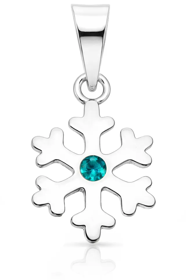luisia-kettenanh-nger-schneeflocke-mit-kristall-von-swarovski-925-sterling-silbe image 1
