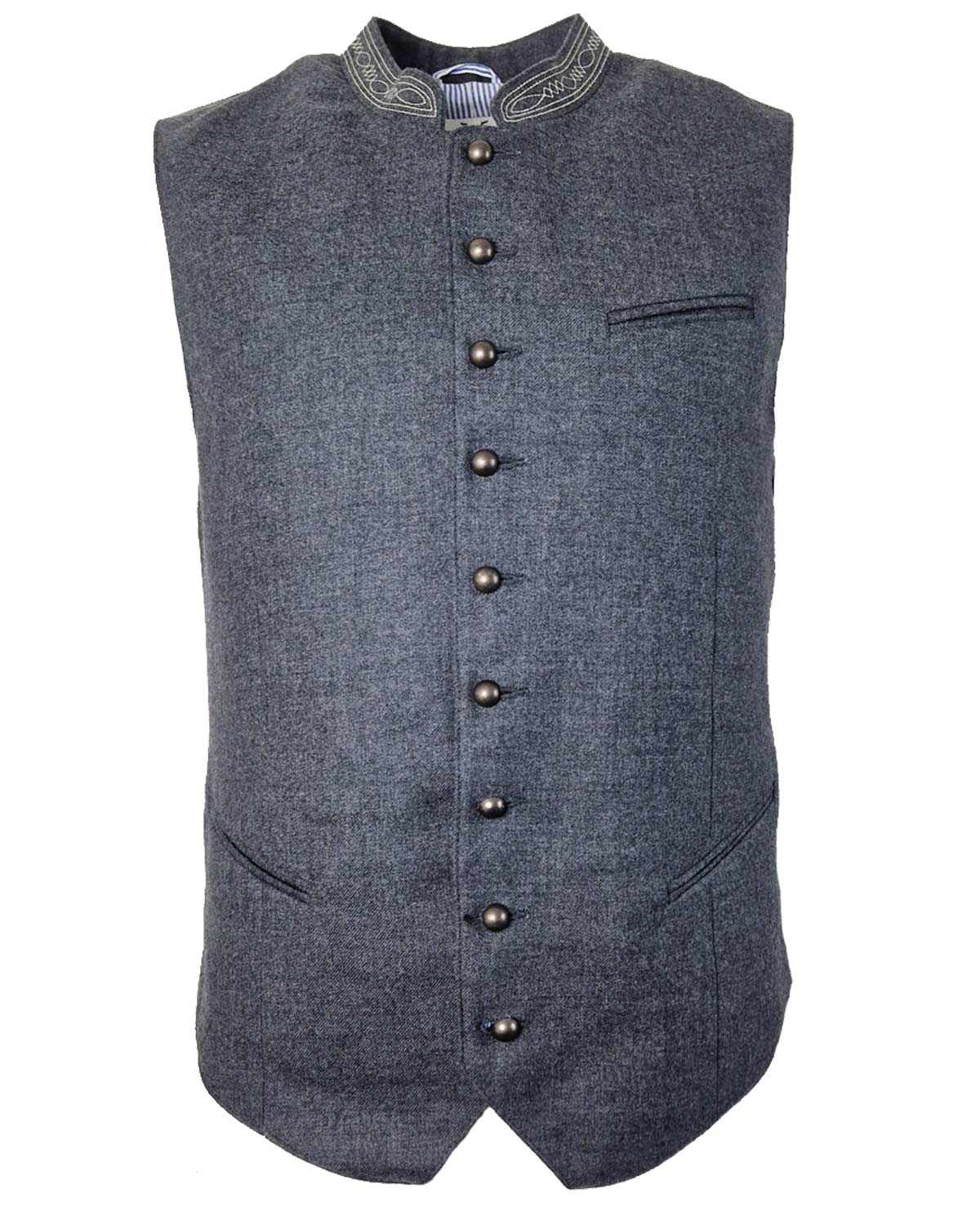 maddox-trachten-weste-altensee-herren-weste-grau image 1