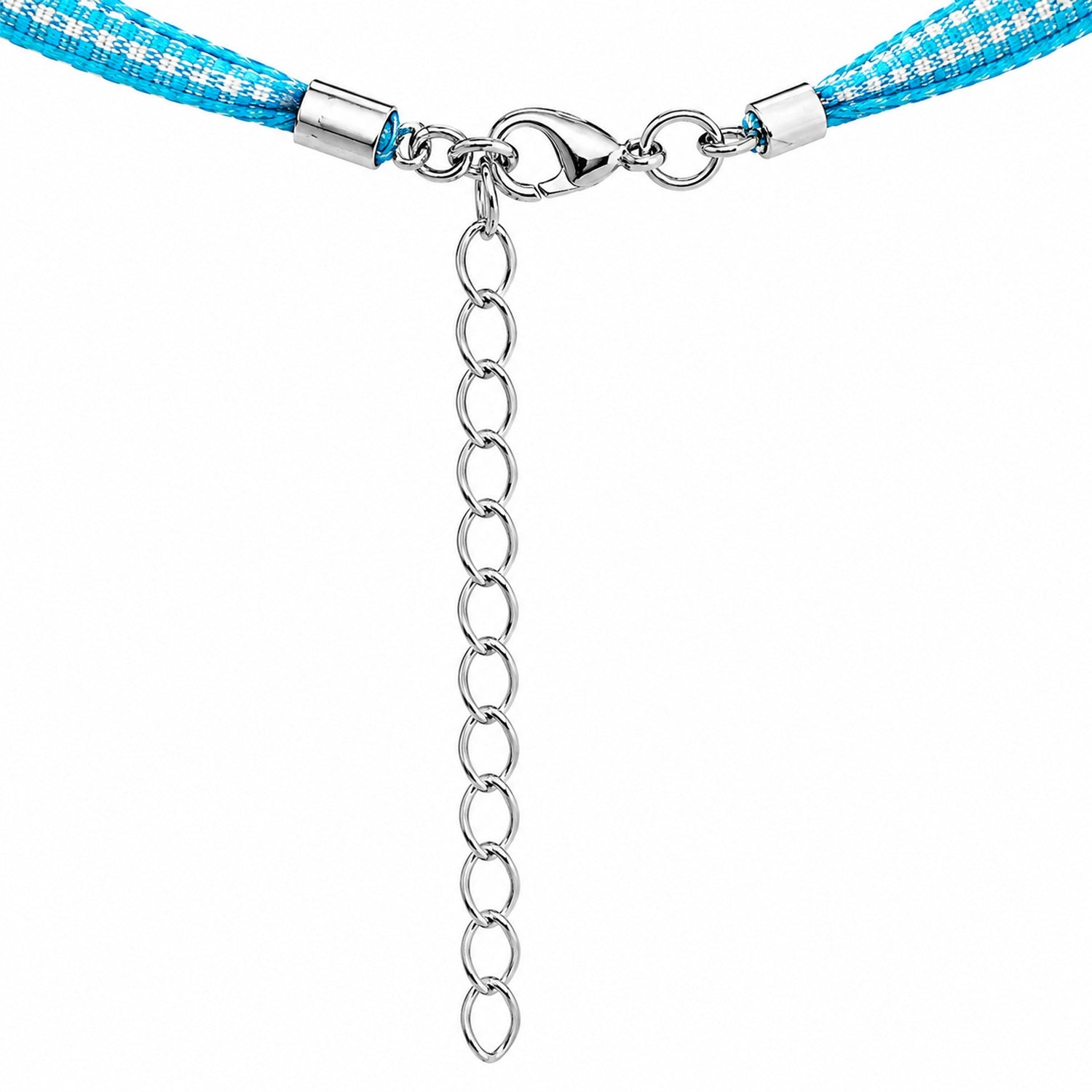 luisia-kinder-halskette-kariert-mit-herz-kristalle-swarovski-t-rkis image 4