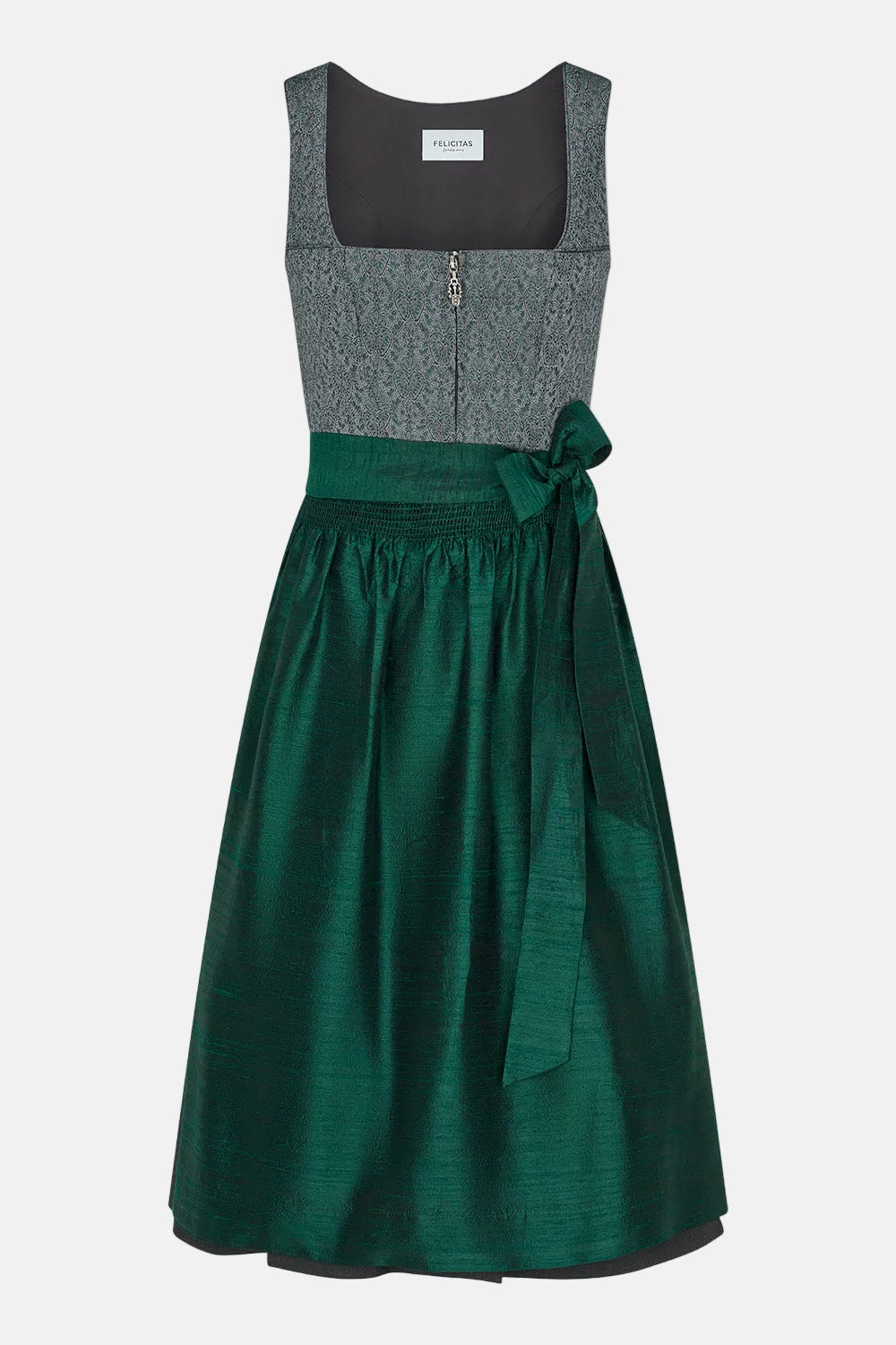 felicitas-deleila-damen-dirndl-70-cm-jacquard-mieder-anthrazit image 1