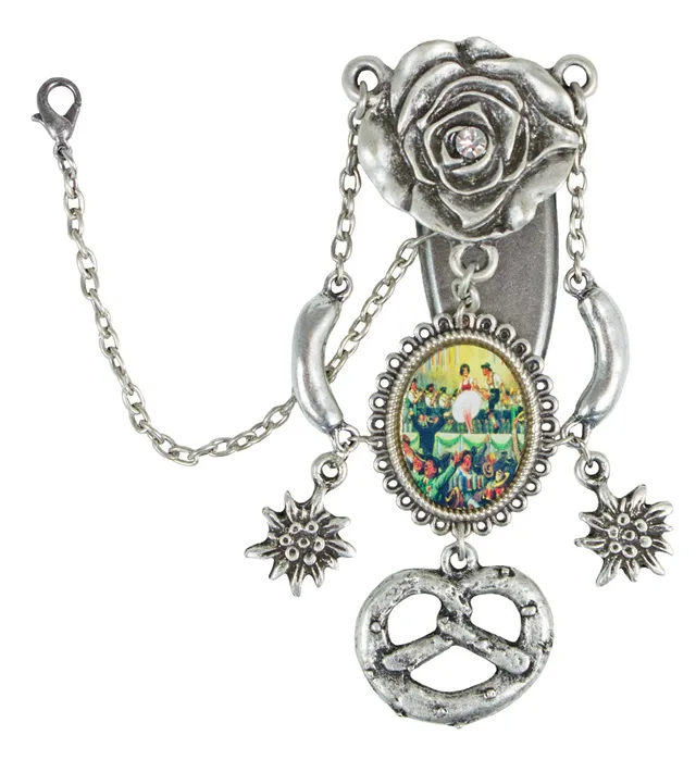 trachtenland-schieber-f-r-dirndlsch-rze-brezel-mit-medaillon image 1