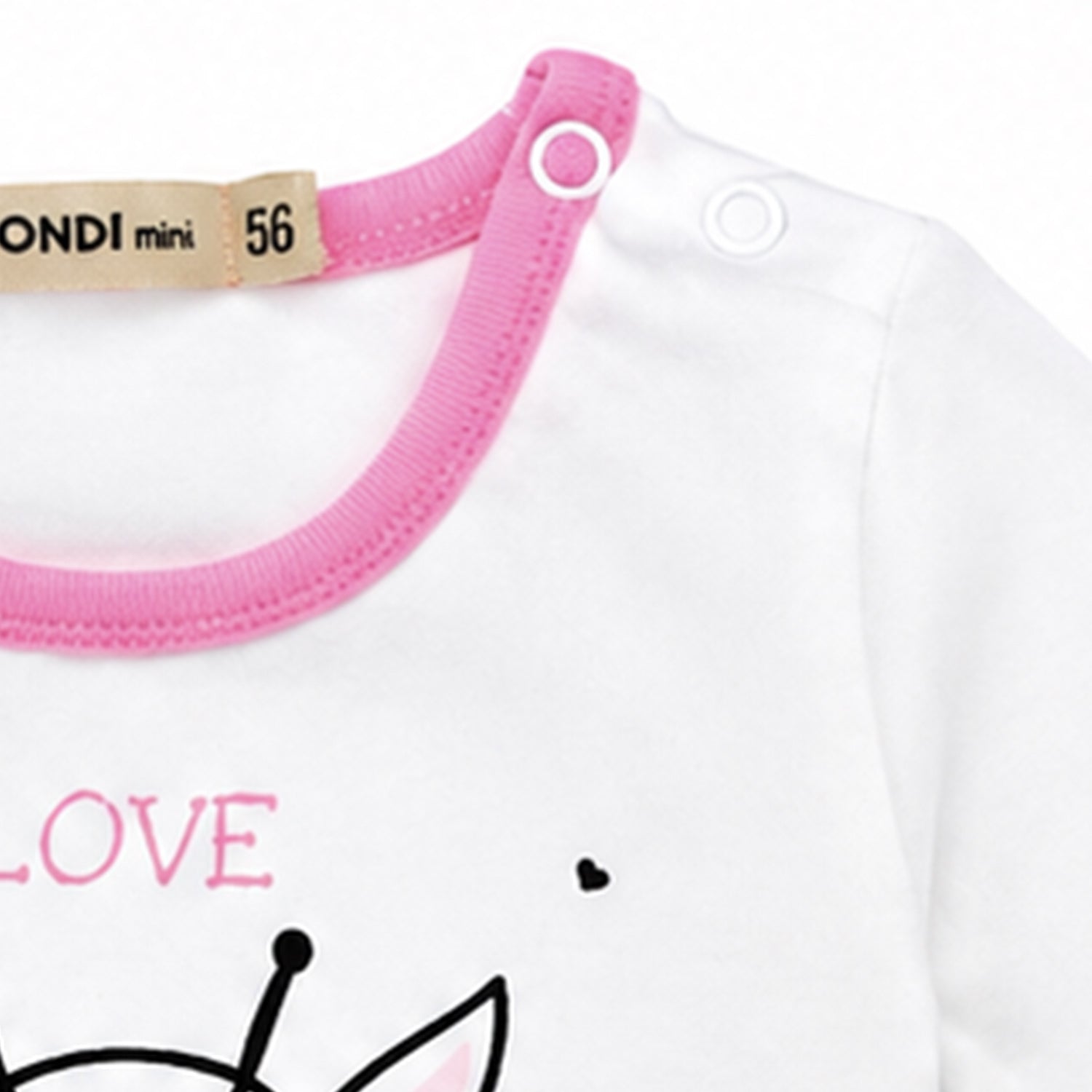 bondi-baby-langarmbody-i-love-my-mummy-giraffe-93635-wei-rosa image 7