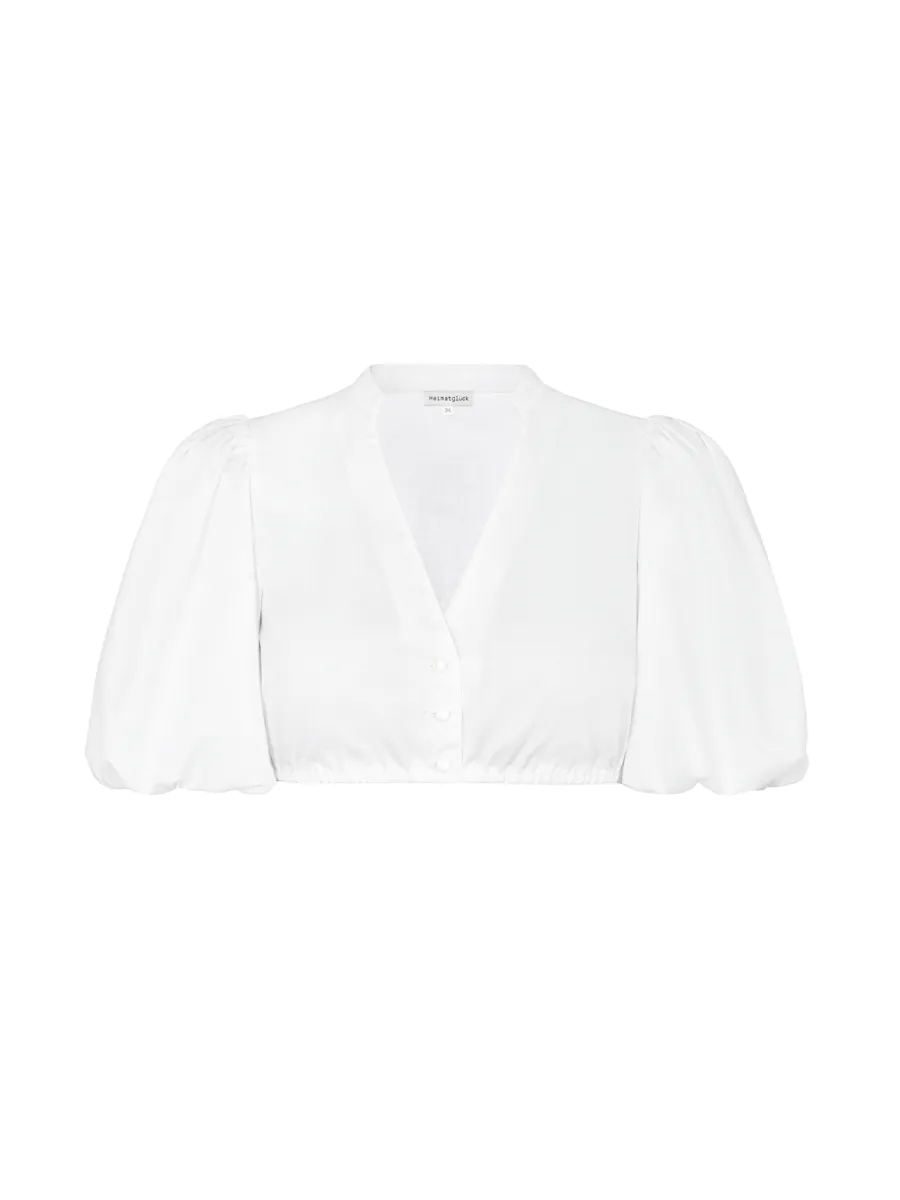heimatgl-ck-bluse-marie-baumwollbluse-v-ausschnitt-puff-rmel image 1
