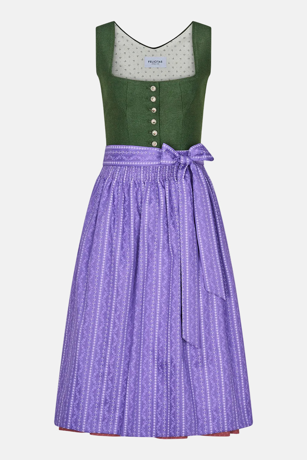 felicitas-damen-dirndl-deliah-gr-nes-woll-dirndl-70-cm image 2