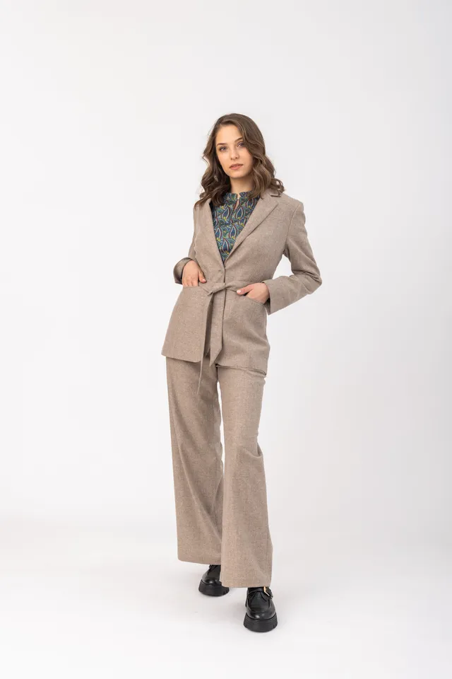 felicitas-damen-hose-hildine-lange-wollhose-mit-gummibund image 1