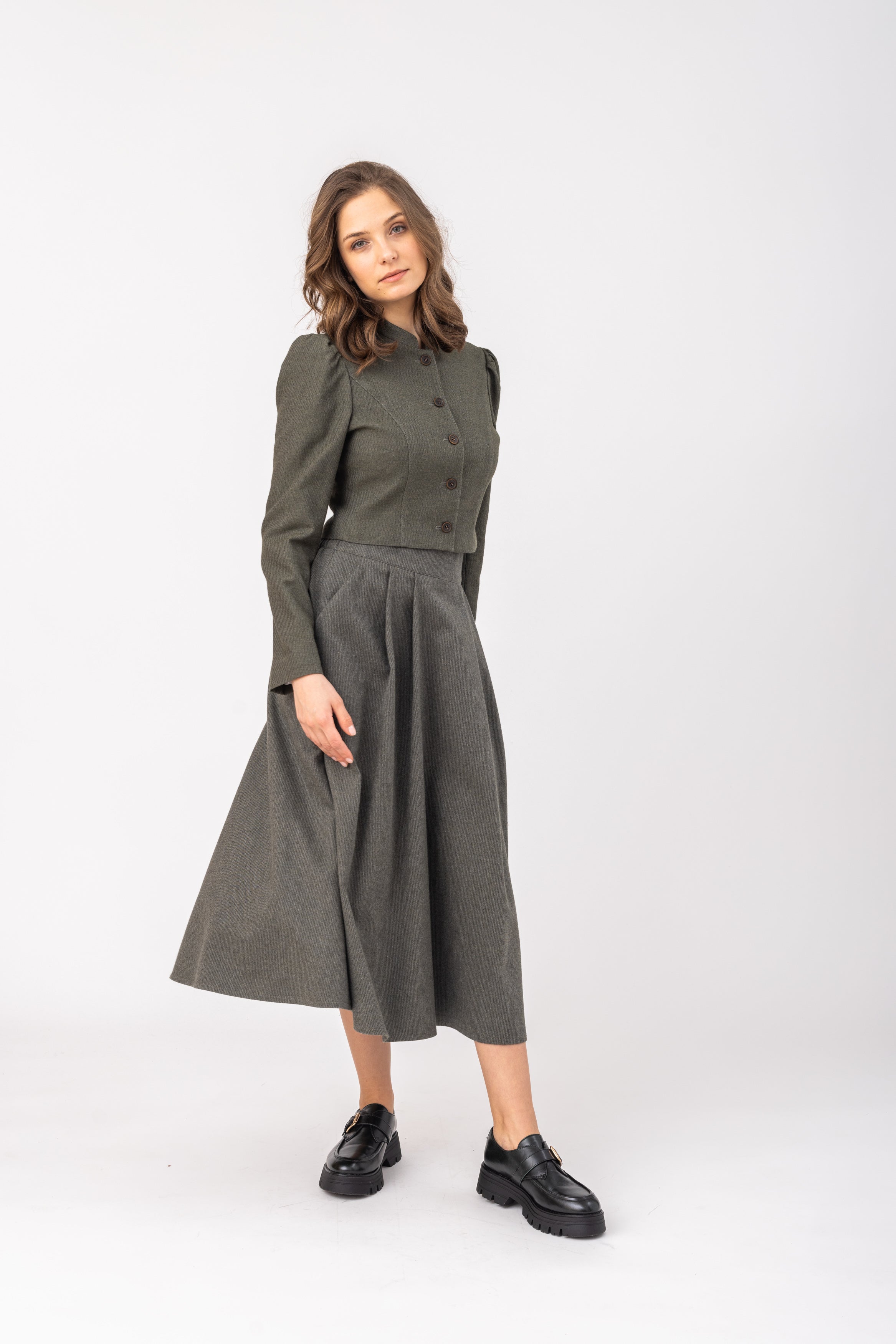 felicitas-rock-rosalia-damen-baumwollrock-lang-mit-falten image 1