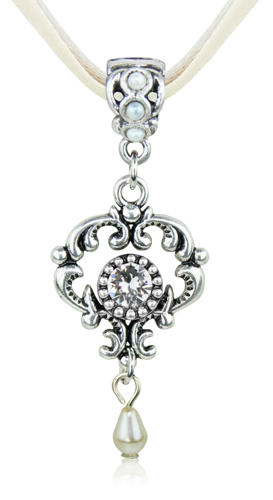 luisia-halskette-malou-ornament-anh-nger-premium-kristall-creme image 1