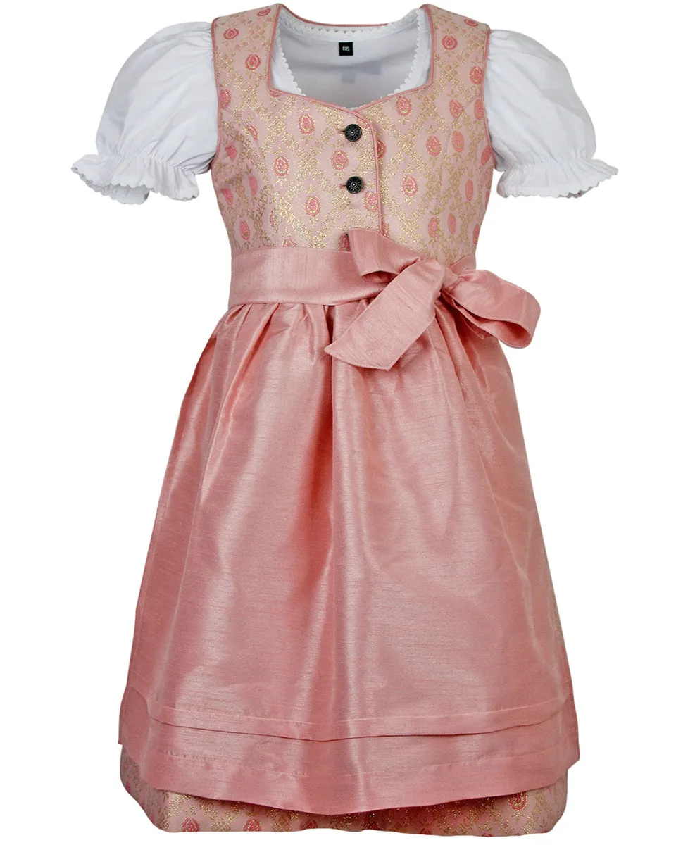 maddox-kinder-dirndl-gabriella-3-tlg-mit-bluse-und-sch-rze-rosa-glitzer image 1