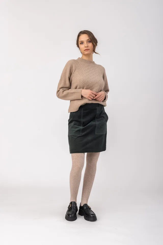 felicitas-rock-runa-damen-cordrock-kurz-mit-taschen image 1