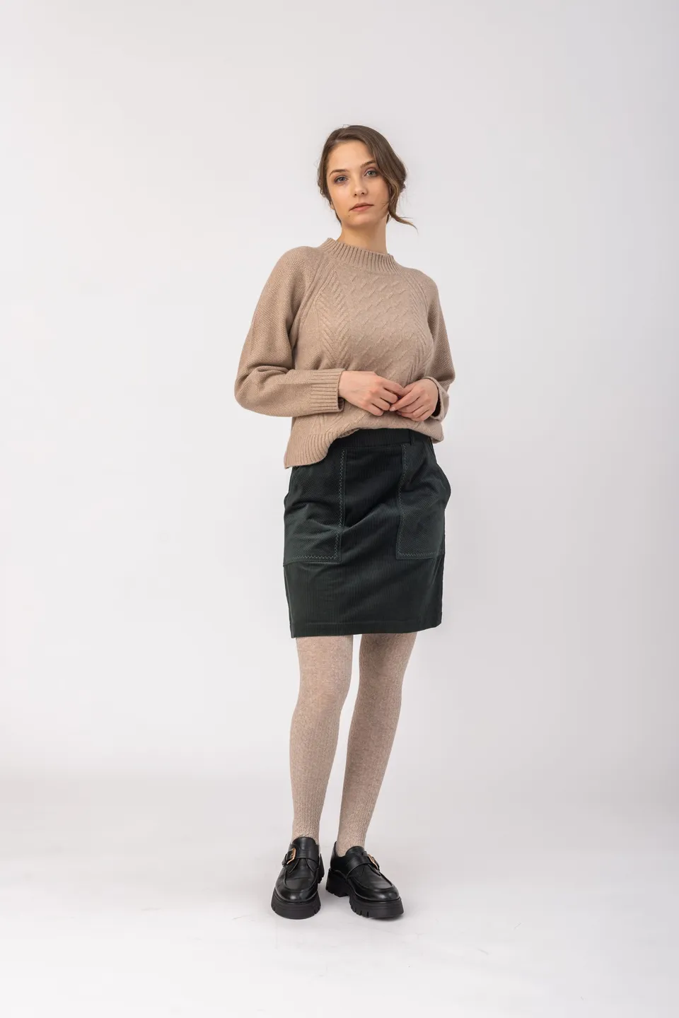 felicitas-rock-runa-damen-cordrock-kurz-mit-taschen image 1