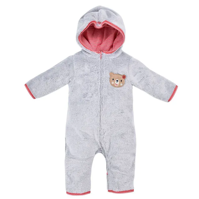 bondi-baby-puscheloverall-teddy-93766-grey-melange-grau image 1