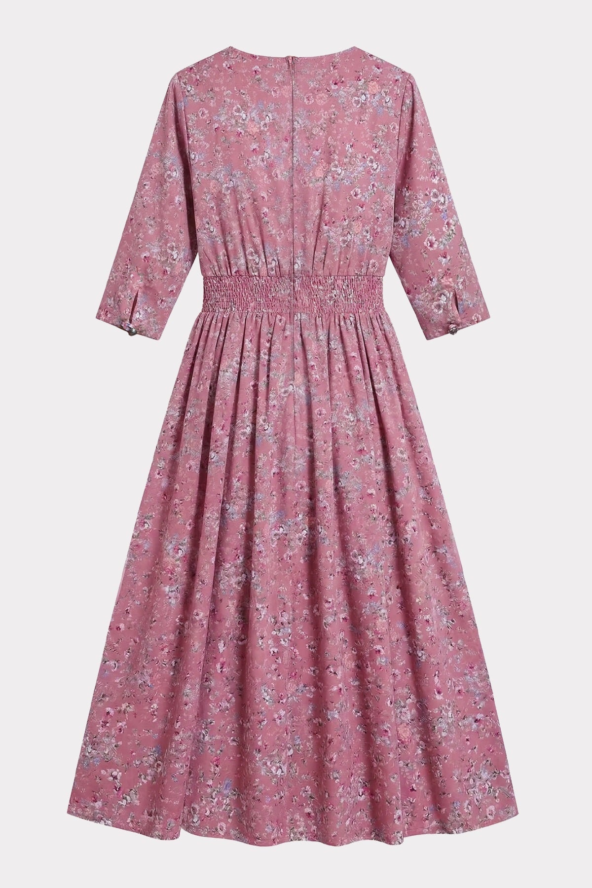 felicitas-kathena-damen-maxikleid-baumwolle-v-ausschnitt image 2