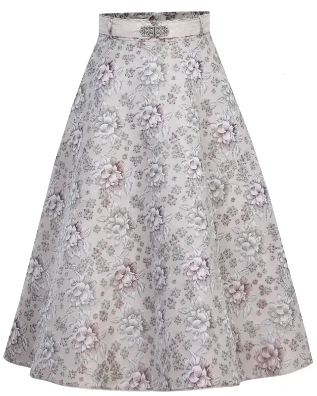 marjo-damen-trachtenrock-bianca-blumenmuster-900070-champagner-mauve-70-cm image 1
