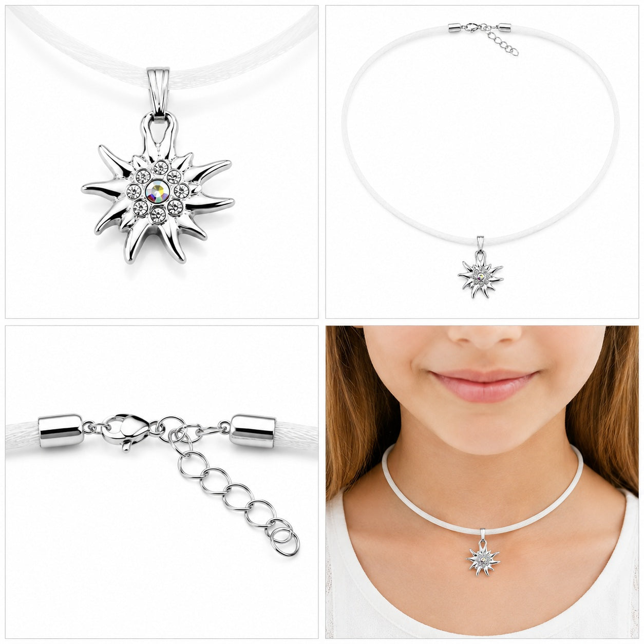 trachtenland-luisia-kinder-halskette-edelwei-mit-swarovski-kristallen-wei image 5