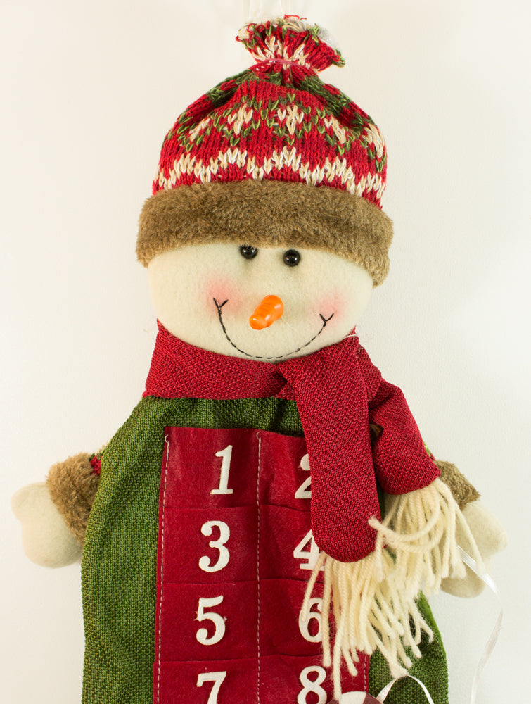 schneemann-adventskalender-zum-bef-llen-75-cm-rot-gr-n image 2