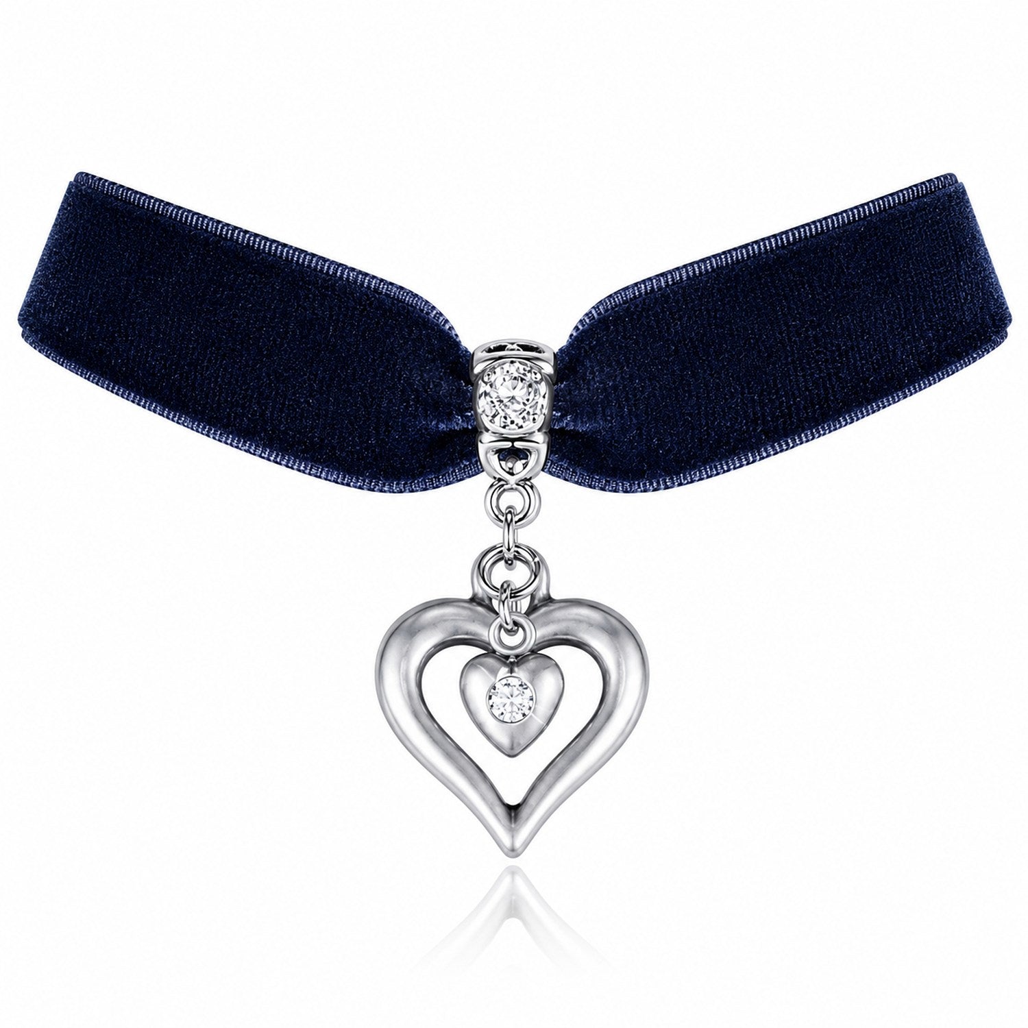 trachtenland-luisia-samt-kropfband-heart-in-heart-halskette image 8