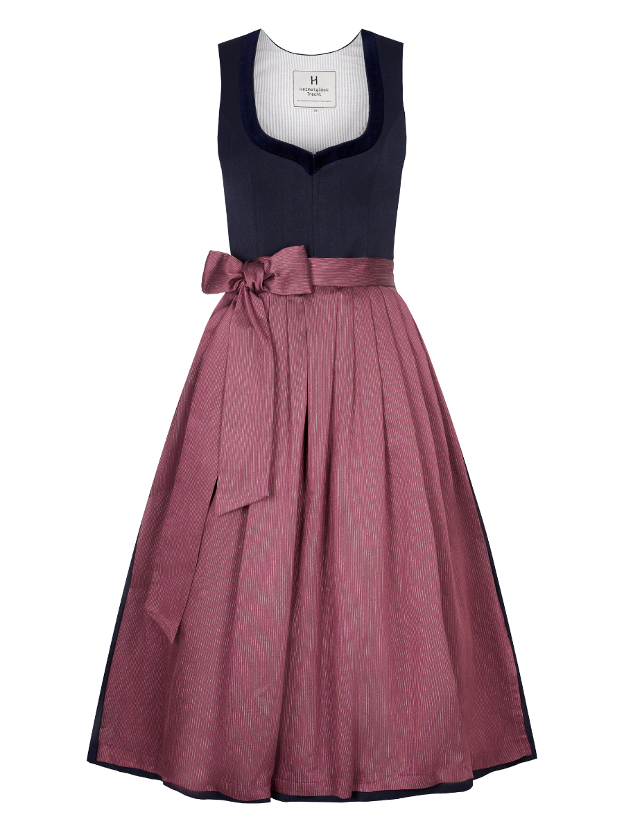 heimatgl-ck-dirndl-marlene-jacquarddirndl-marineblau-mit-beeren-sch-rze image 1