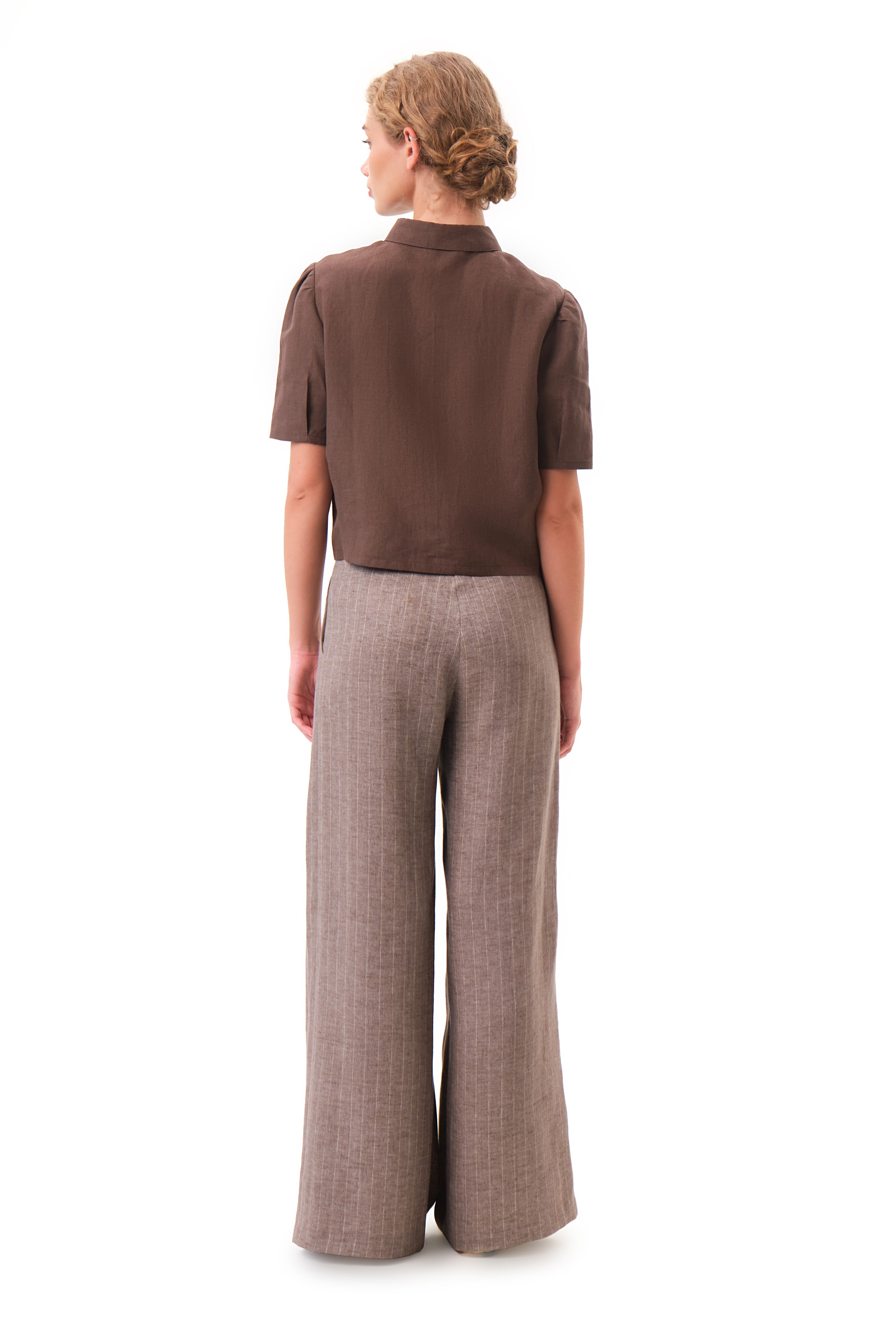 felicitas-hose-henrike-damen-leinen-stretch-nadelstreif image 2