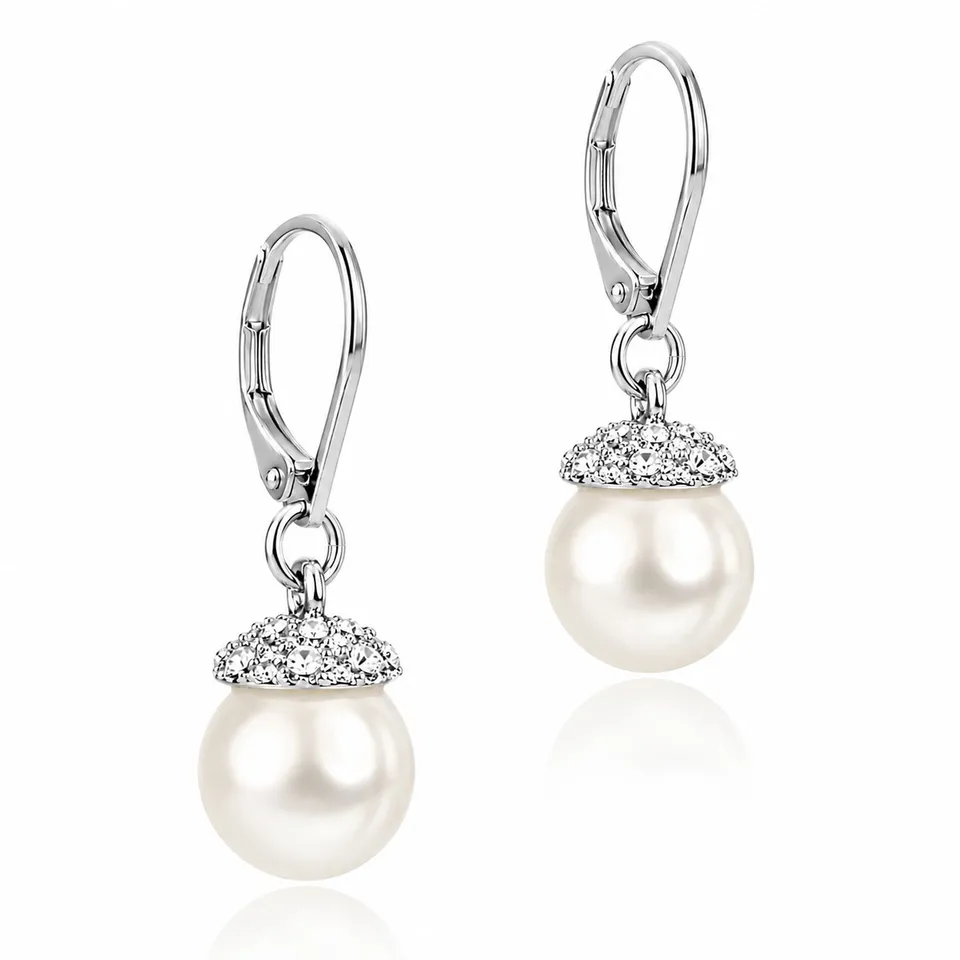 trachtenland-luisia-perlen-ohrringe-mit-swarovski-kristallen image 1