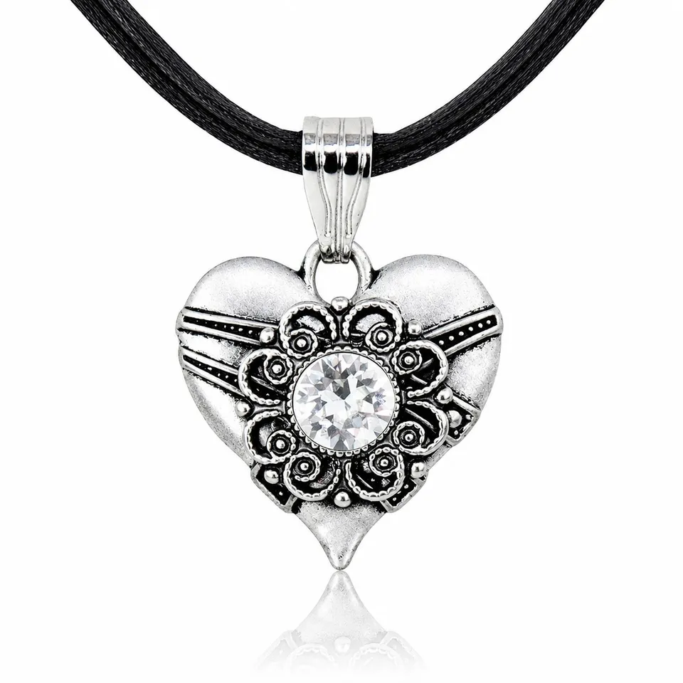 luisia-halskette-paula-mit-kristallen-von-swarovski-schwarz image 1