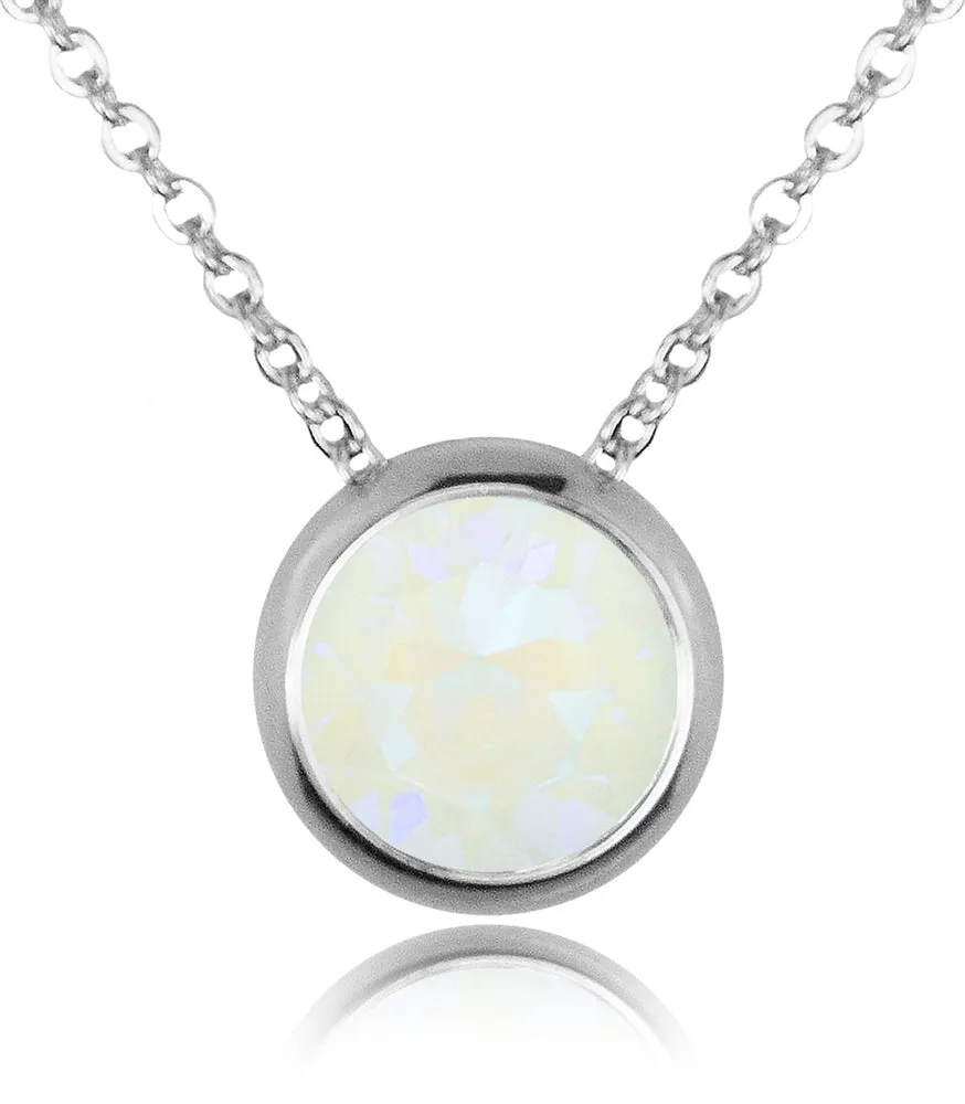luisia-halskette-ciri-mit-premium-kristall-11-mm-silber-light-grey-delite image 1