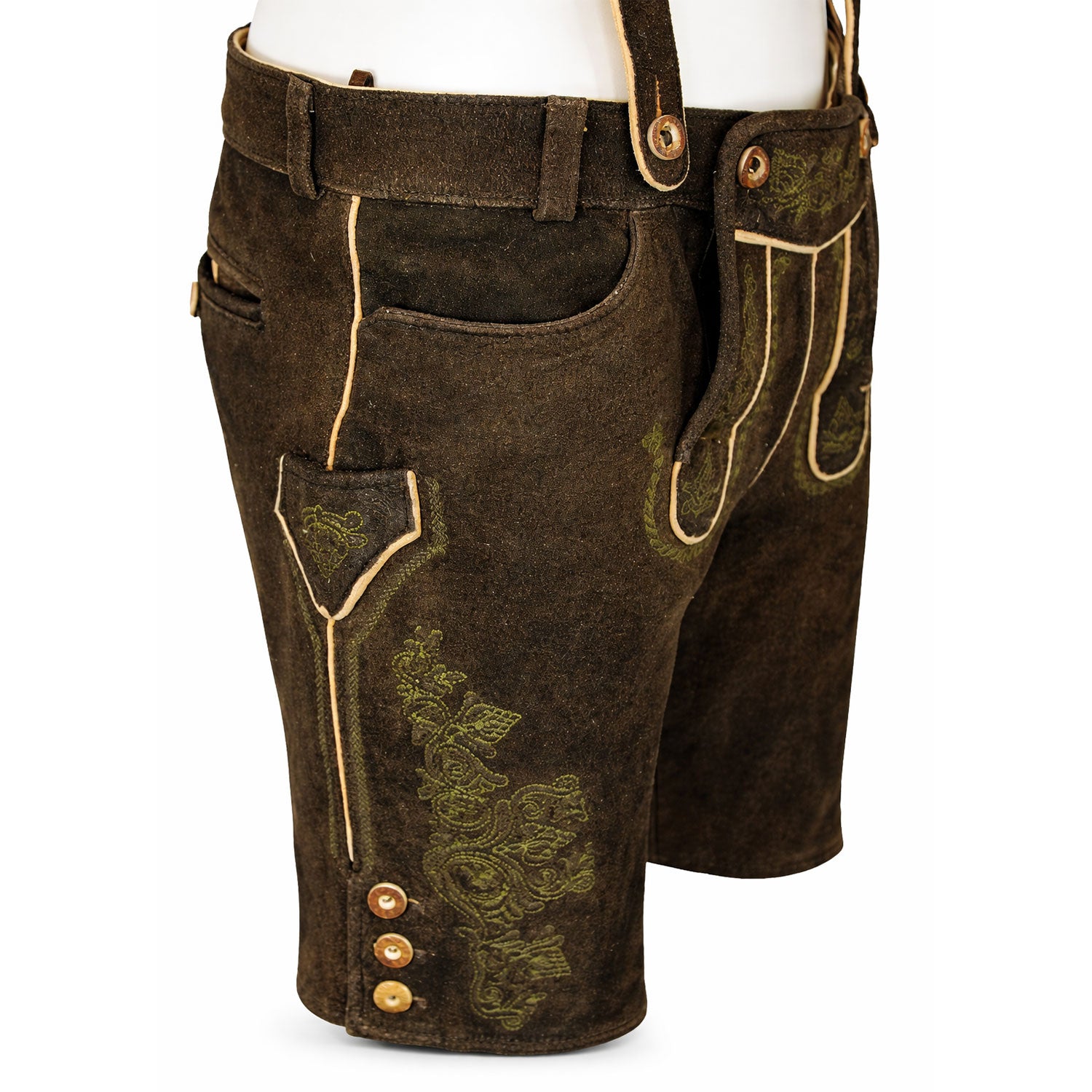 trachtenland-schweigert-s-kurze-hirsch-lederhose-hector-mit-tr-ger-moor-dunkelbr image 5