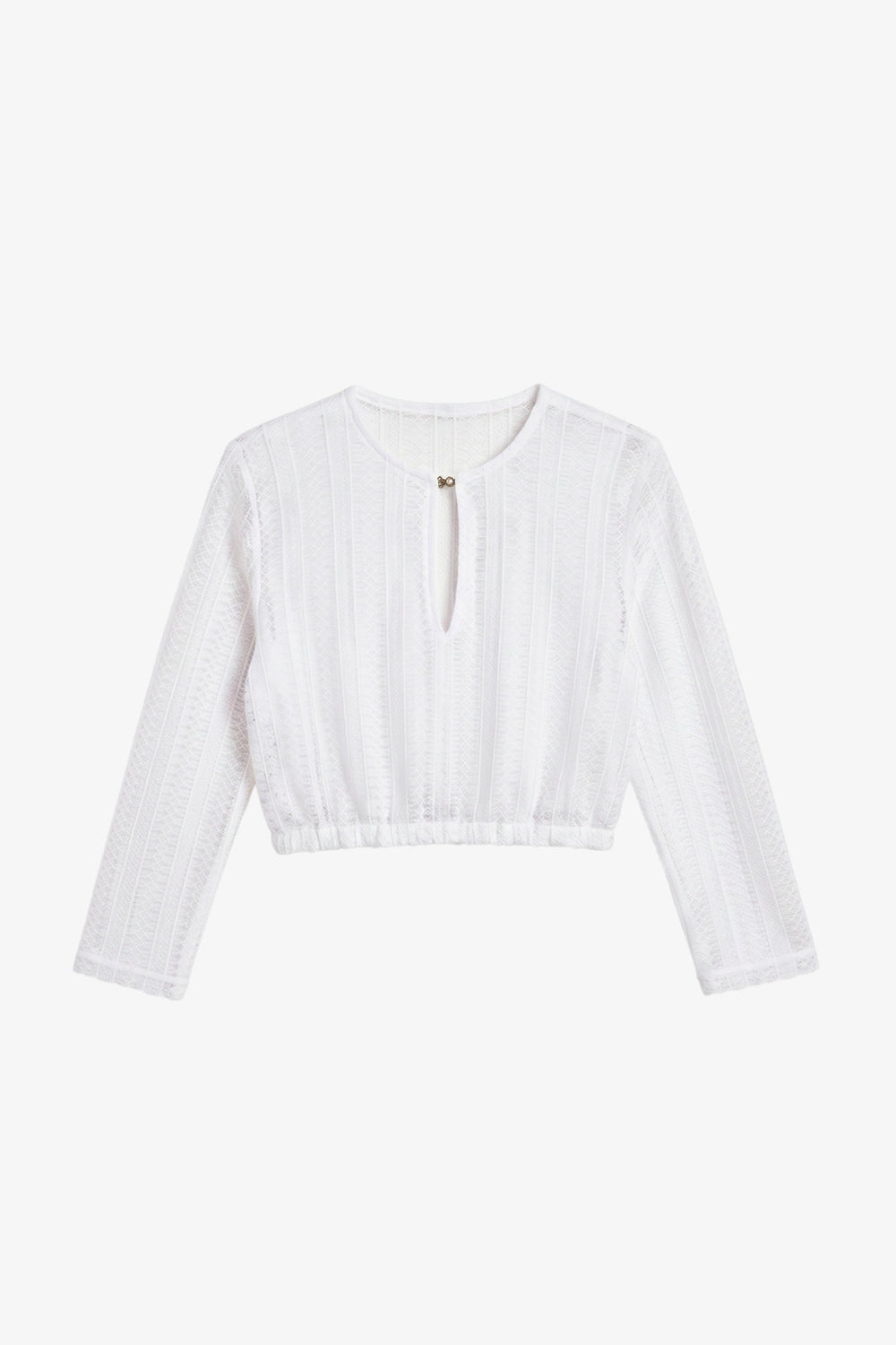 felicitas-emily-damen-dirndlbluse-spitze-3-4-arm-v-ausschnitt image 3