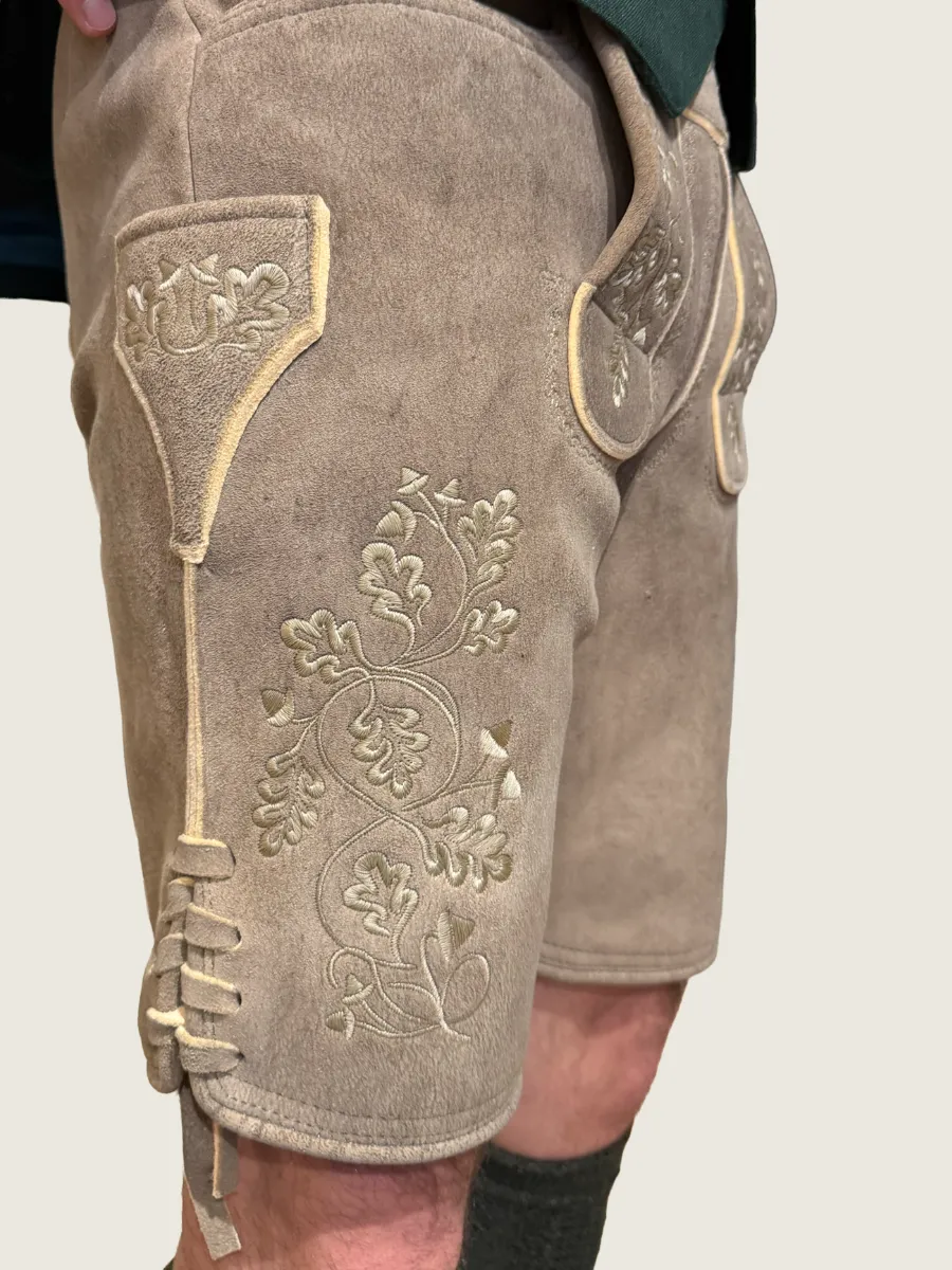heimatgl-ck-lederhose-herzogstand-hirsch-sandhell-herren image 1