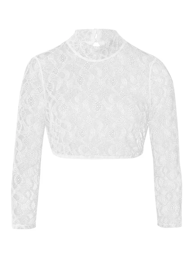 heimatgl-ck-bluse-agnes-dirndlbluse-spitze-hochgeschlossen-3-4-arm image 1