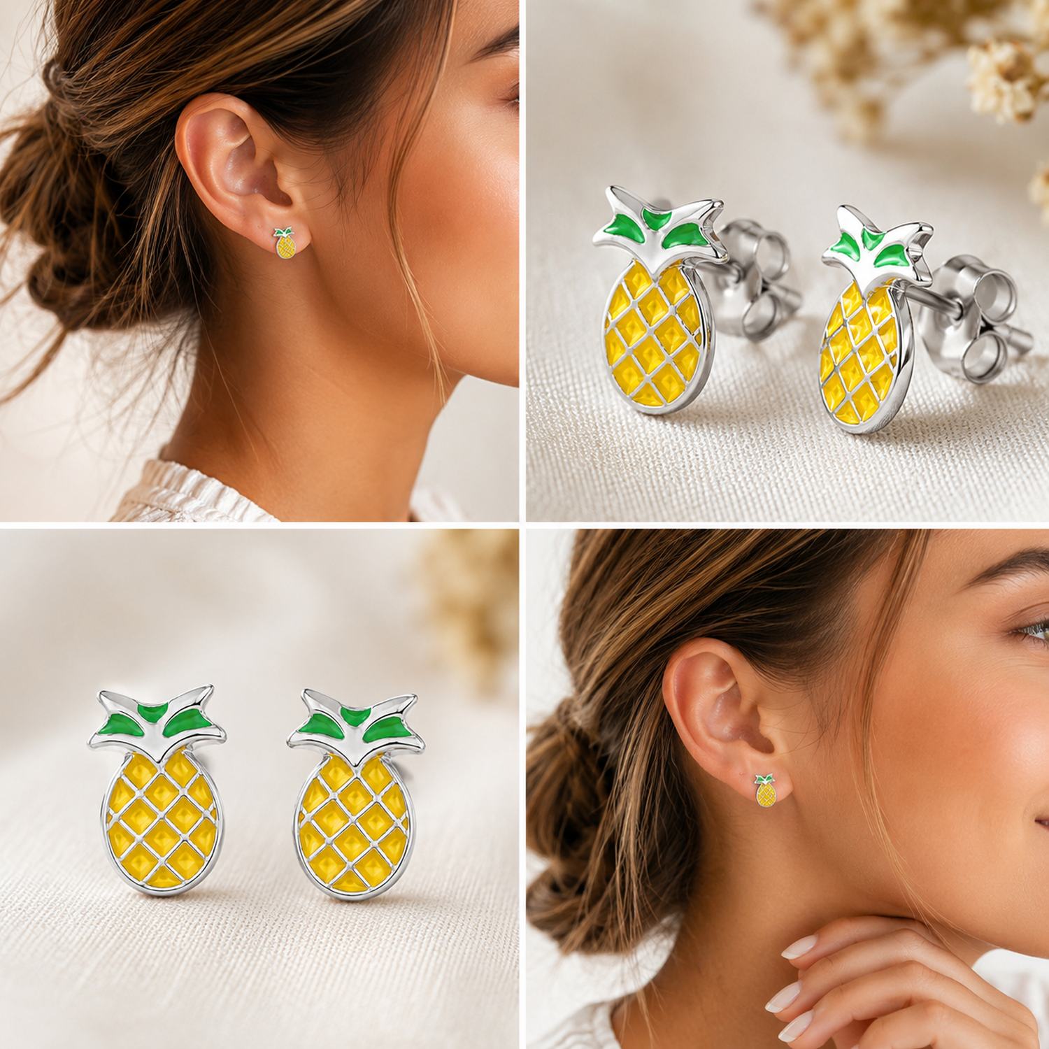 trachtenland-luisia-kinder-ohrstecker-ananas-925-silber image 7