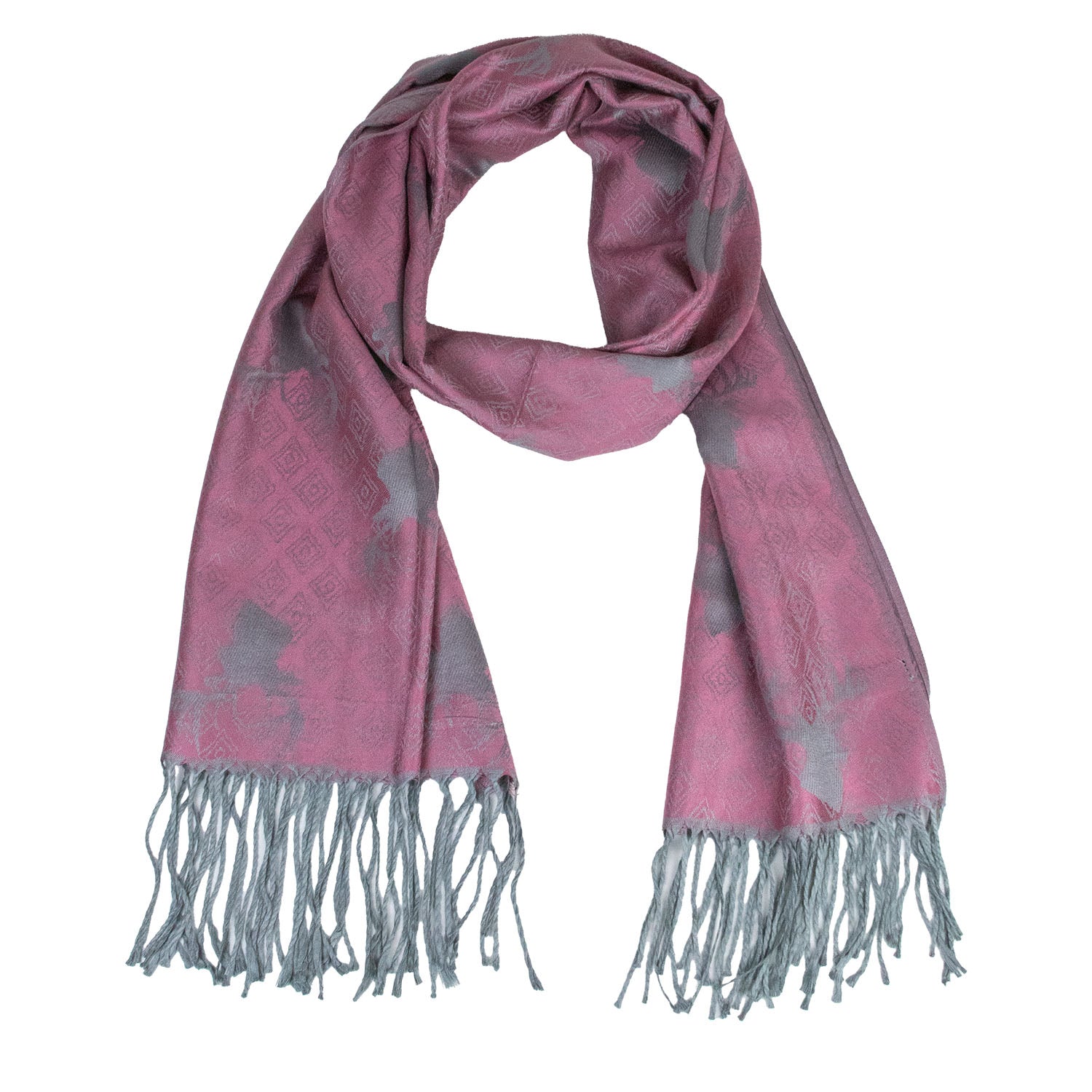 trachtenland-halstuch-schal-mit-hirschkopf-motiv-185-x-70-cm-rosa-silber image 6