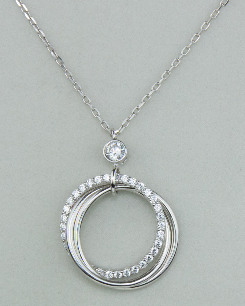 luisia-filigrane-halskette-mit-strass-ringen-925-silber image 2