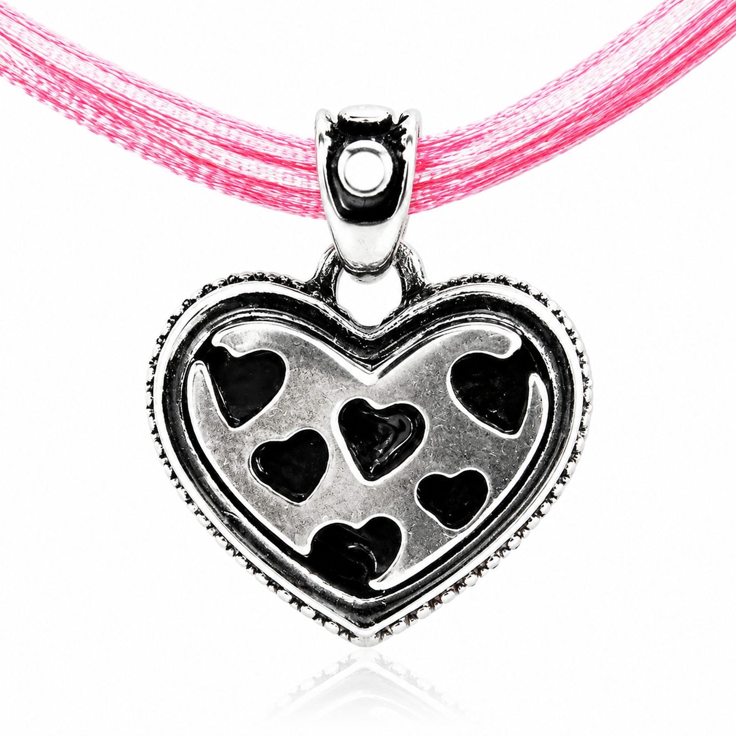 trachtenland-luisia-kinder-halskette-kariert-mit-herz-swarovski-rosa image 3