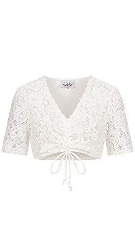 n-bler-trachten-dirndlbluse-mia-wei-kurzarm-spitze-v-ausschnitt image 6