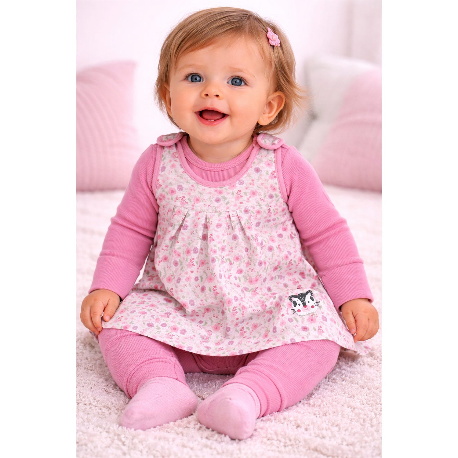 bondi-baby-strampler-kleid-kombi-blumenallover-94024-candy image 3