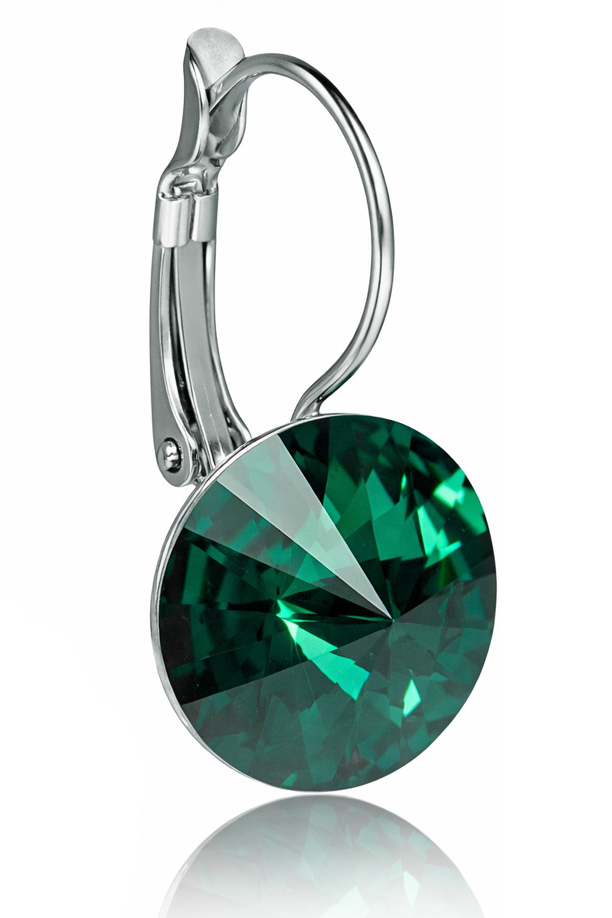 trachtenland-luisia-ohrringe-rivoli-12-mm-mit-swarovski-kristallen-emerald image 3