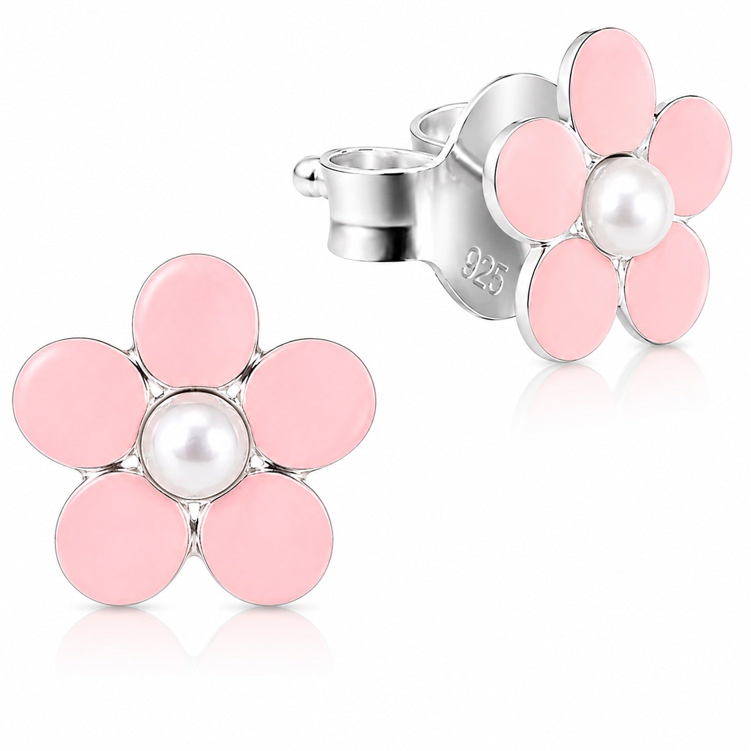 luisia-ohrstecker-blume-925-sterling-silber-rosa image 1