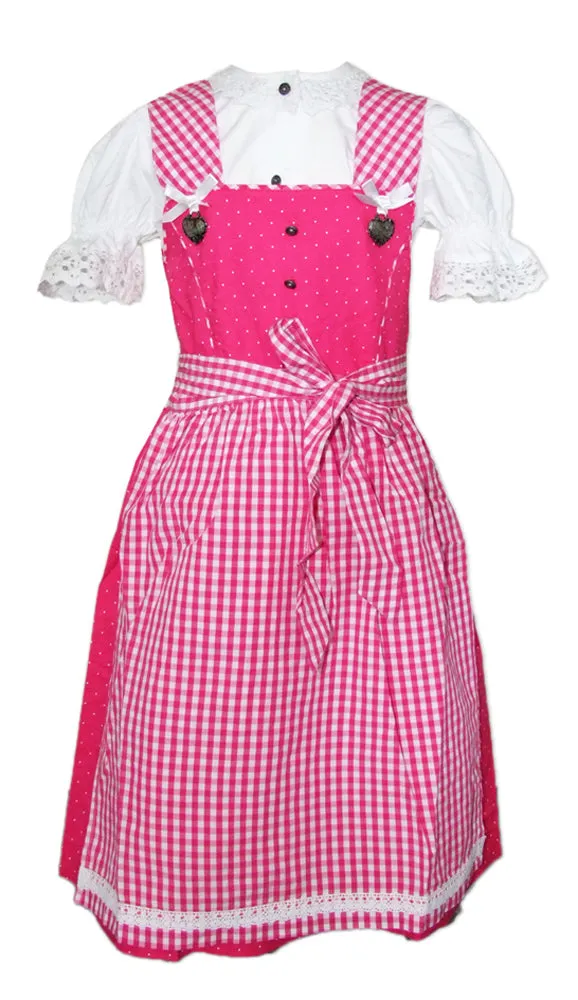 isar-trachten-kinder-dirndl-michelle-3-tlg-mit-bluse-52407-traditionell-pink image 1