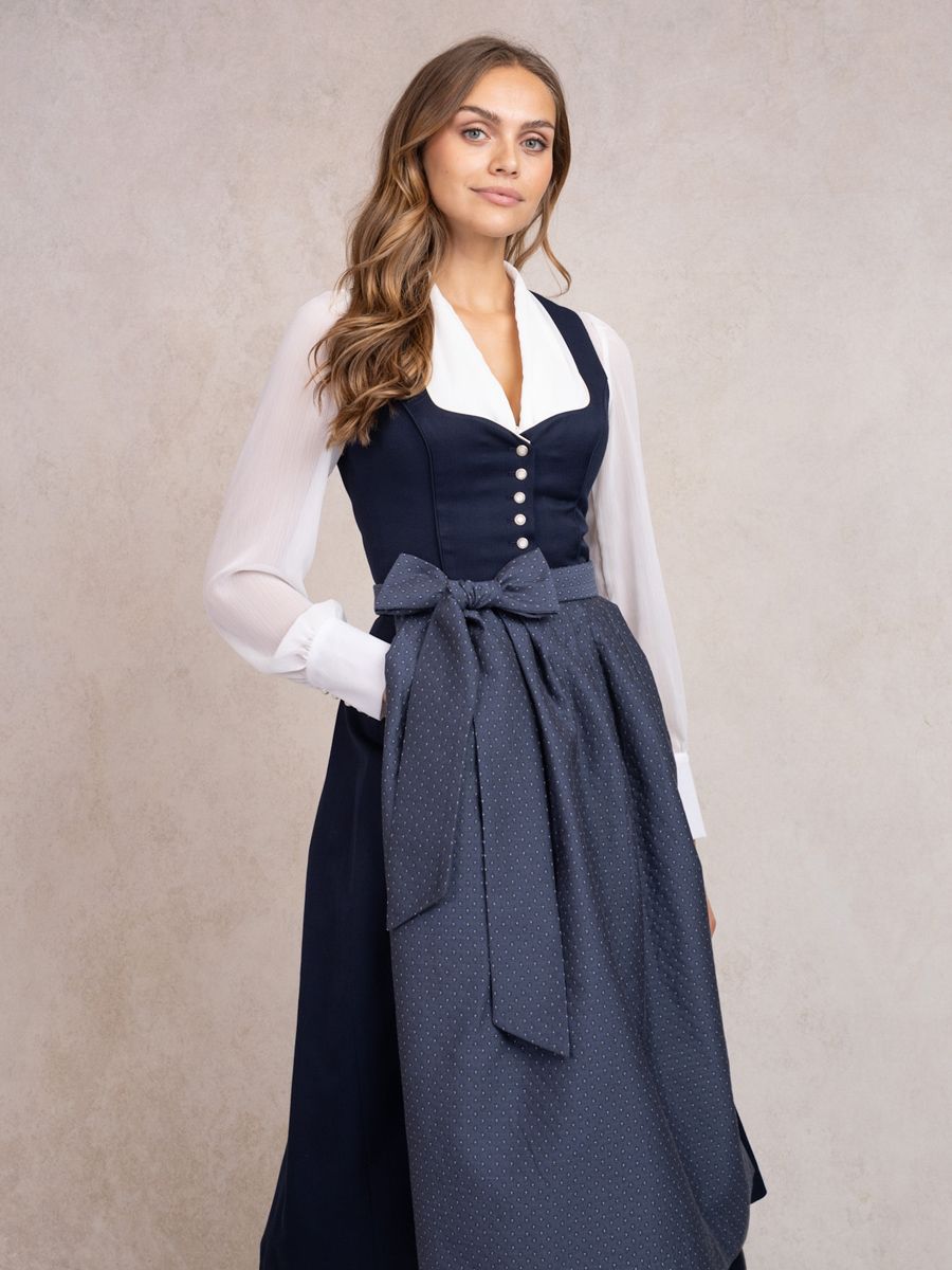 heimatgl-ck-dirndl-rosalinde-jacquard-dunkelblau-hochzeitsdirndl image 8