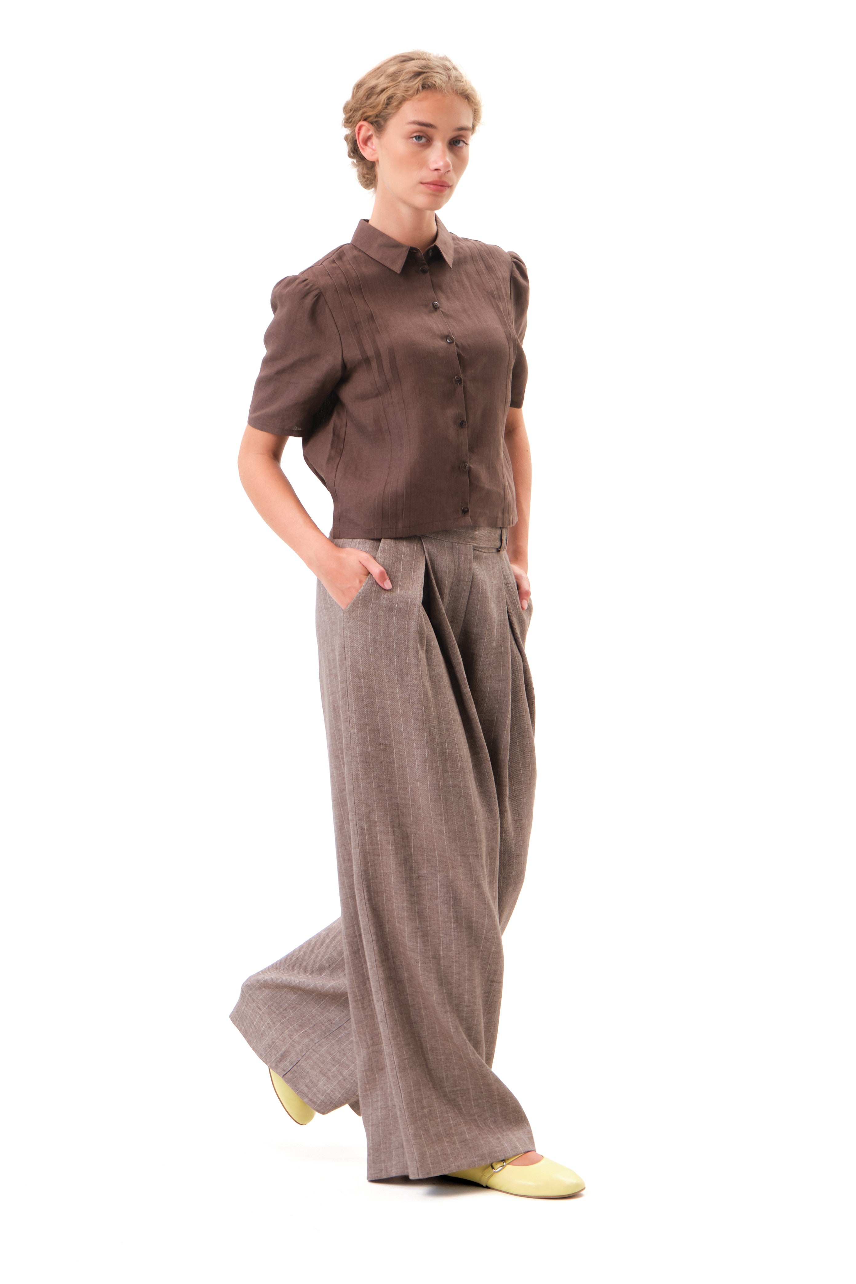 felicitas-hose-henrike-damen-leinen-stretch-nadelstreif image 3