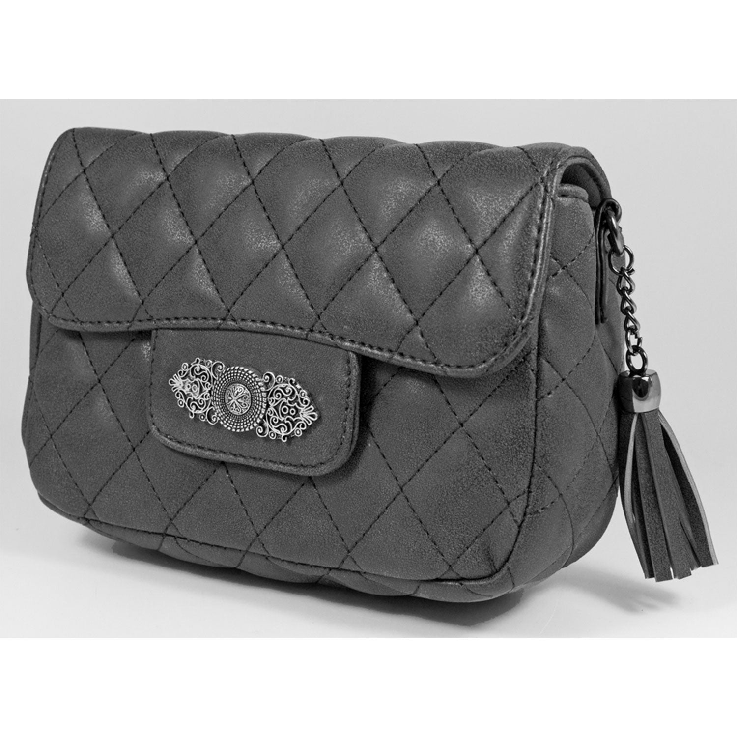 trachtenland-gesteppte-handtasche-alessia-applikation-schwarz image 4