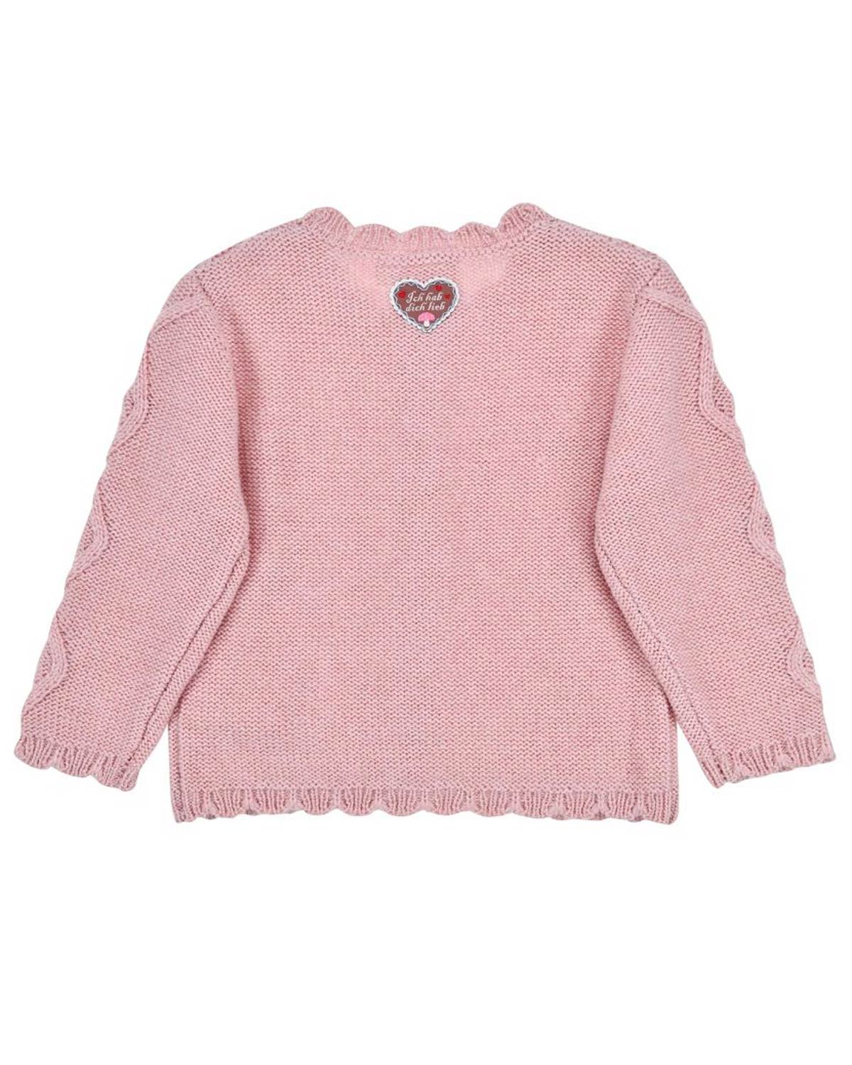 bondi-baby-m-dchen-strickjacke-86931-ros-mit-pilz-stickerei image 2