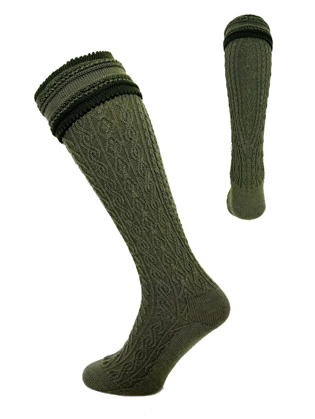 heimatgl-ck-strumpf-franz-oliv-loden-trachtensocken-herren image 1