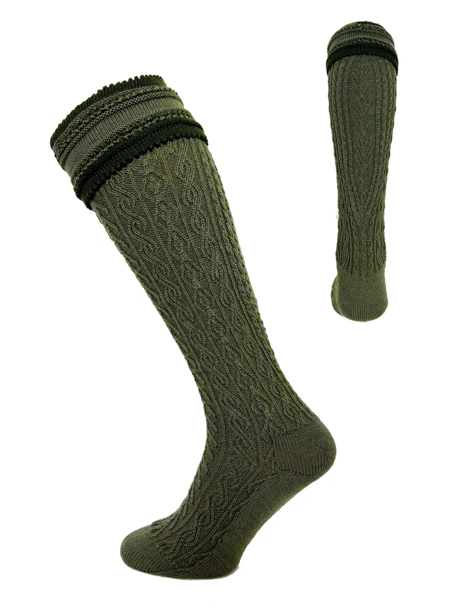 heimatgl-ck-strumpf-franz-oliv-loden-trachtensocken-herren image 1