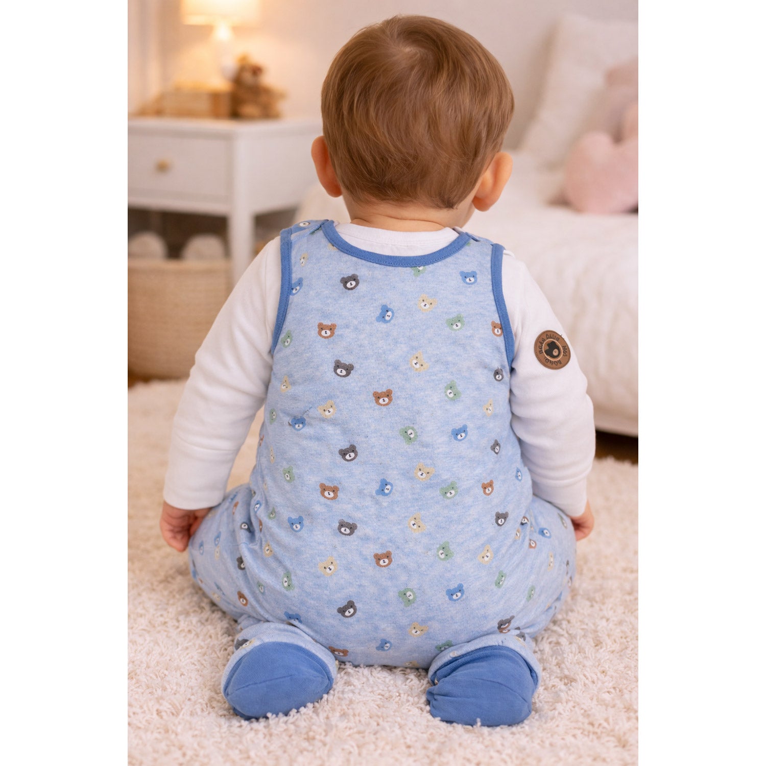 trachtenland-bondi-baby-strampler-bear-club-94033-2-tlg-blue-melange image 4