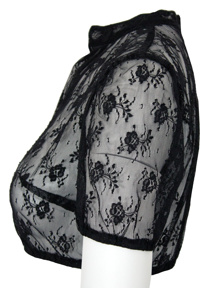 pierre-marcel-transparente-damen-dirndlbluse-hailey-schwarz image 3