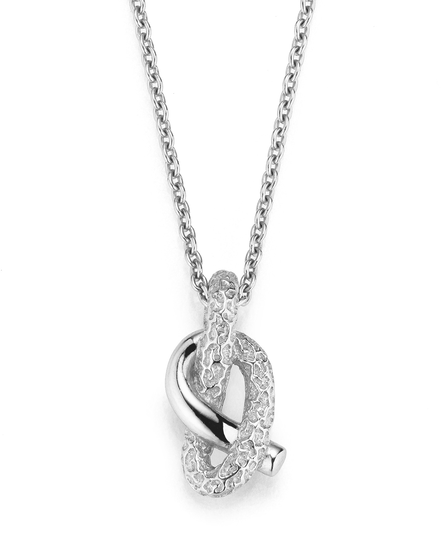 heimatgl-ck-knoted-necklace-pretzelle-silber-925 image 1