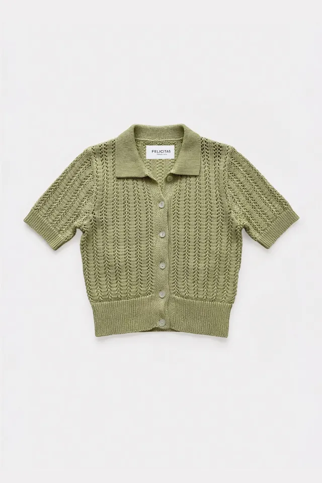 felicitas-strickpullover-peppa-polo-kurzarm-ajour image 1